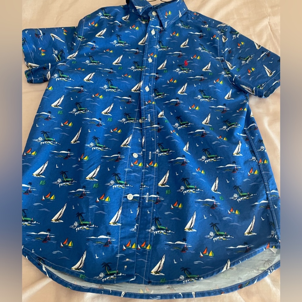 Youth X Large Blue Ralph Lauren Polo shirt set. Previously loved. Great Conditio